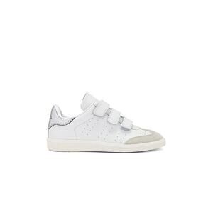 Isabel Marant 'Beth' White Leather Sneakers Size 10